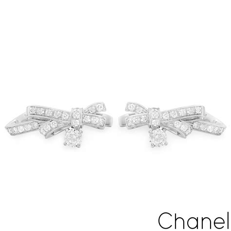 Ruban Earrings White Gold & Diamond 